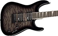 Vista 5 de Jackson JS Series Dinky JS20 DKQ 2PT Transparent Black Burst Paquete con cable, afinador, correa, púas y DVD de guitarra Austin Bazaar