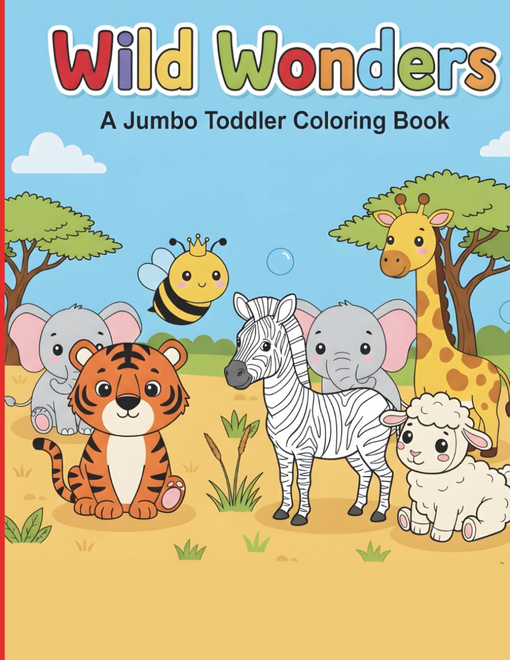 Wild Wonders: A Jumbo Toddler Coloring Book