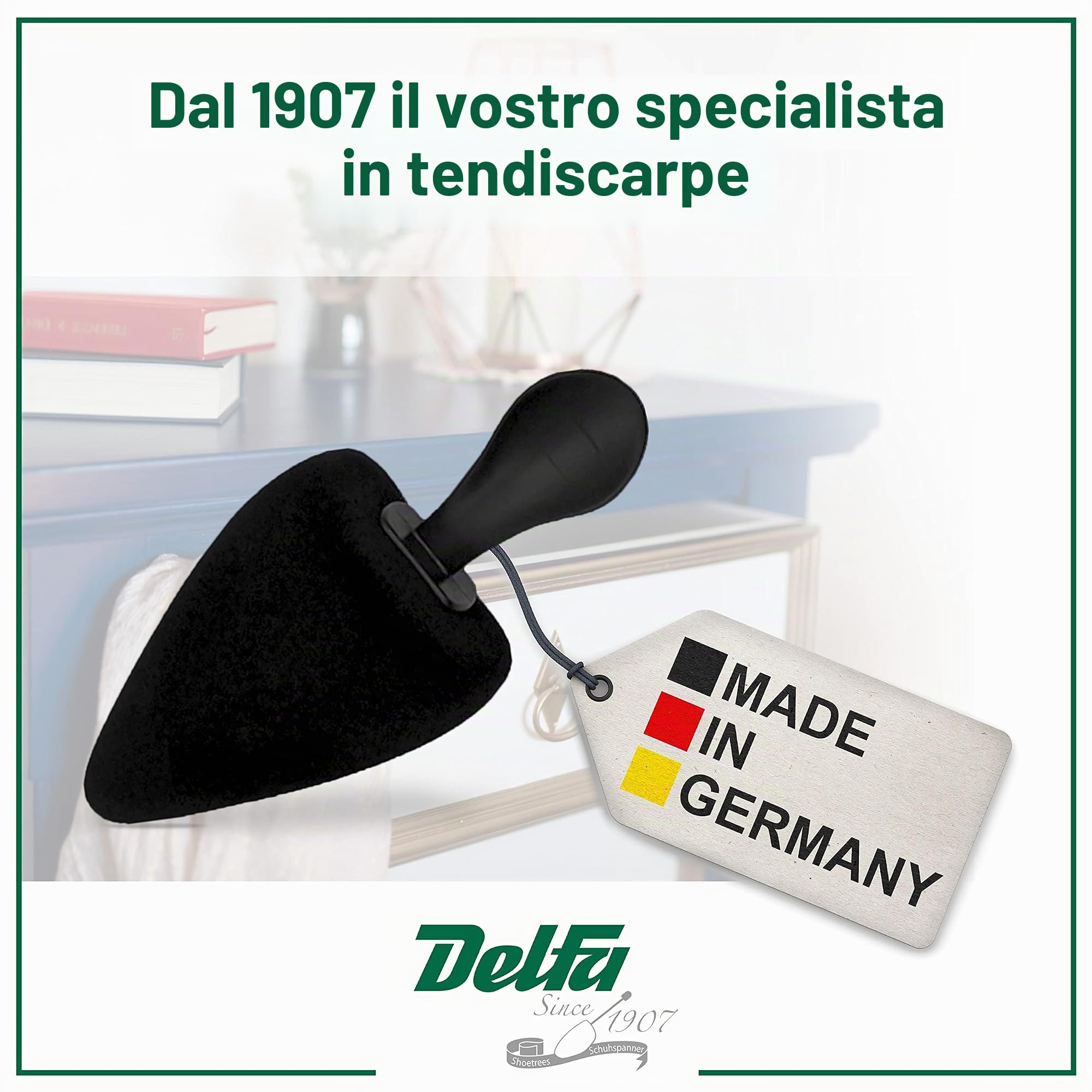 DELFA Completo di 5 paia Tendiscarpe di Schiuma Morbida Grace per Scarpe a Punta