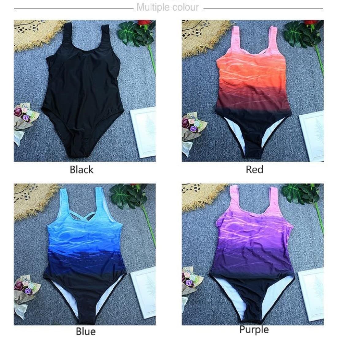 Damski kostium kąpielowy, sportowy, wyszczuplający brzuch, jednoczęściowy kostium kąpielowy, seksowny, push up, kostium kąpielowy, monokini, moda plażowa, na lato