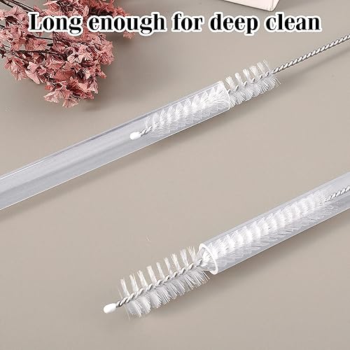 Miniatura 4 de 12 popotes de repuesto de silicona para vaso Stanley de 40 onzas y 30 onzas, popotes largos, popotes reutilizables con cepillo de limpieza para vaso