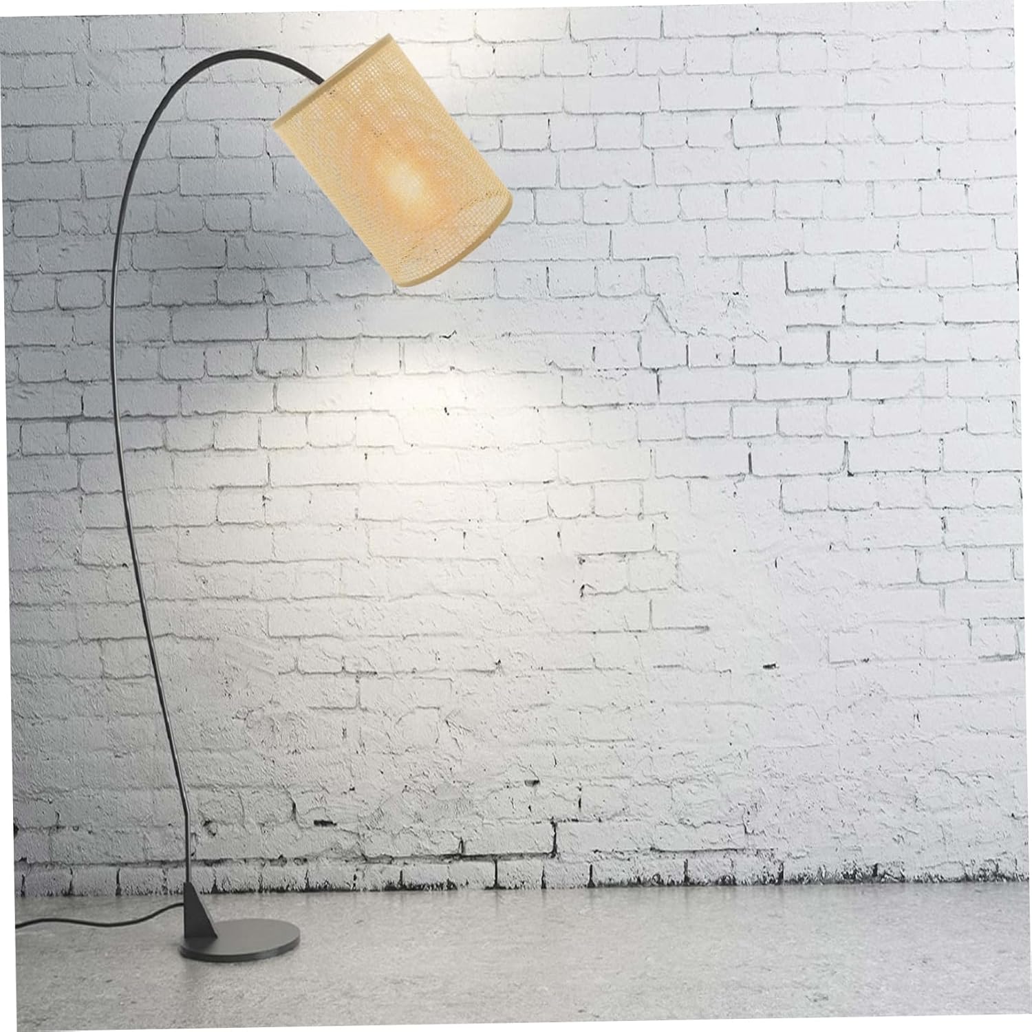 2pcs Rattan Lampshade Decorative Table Lamp Shades Woven Bamboo Light Covers for Living