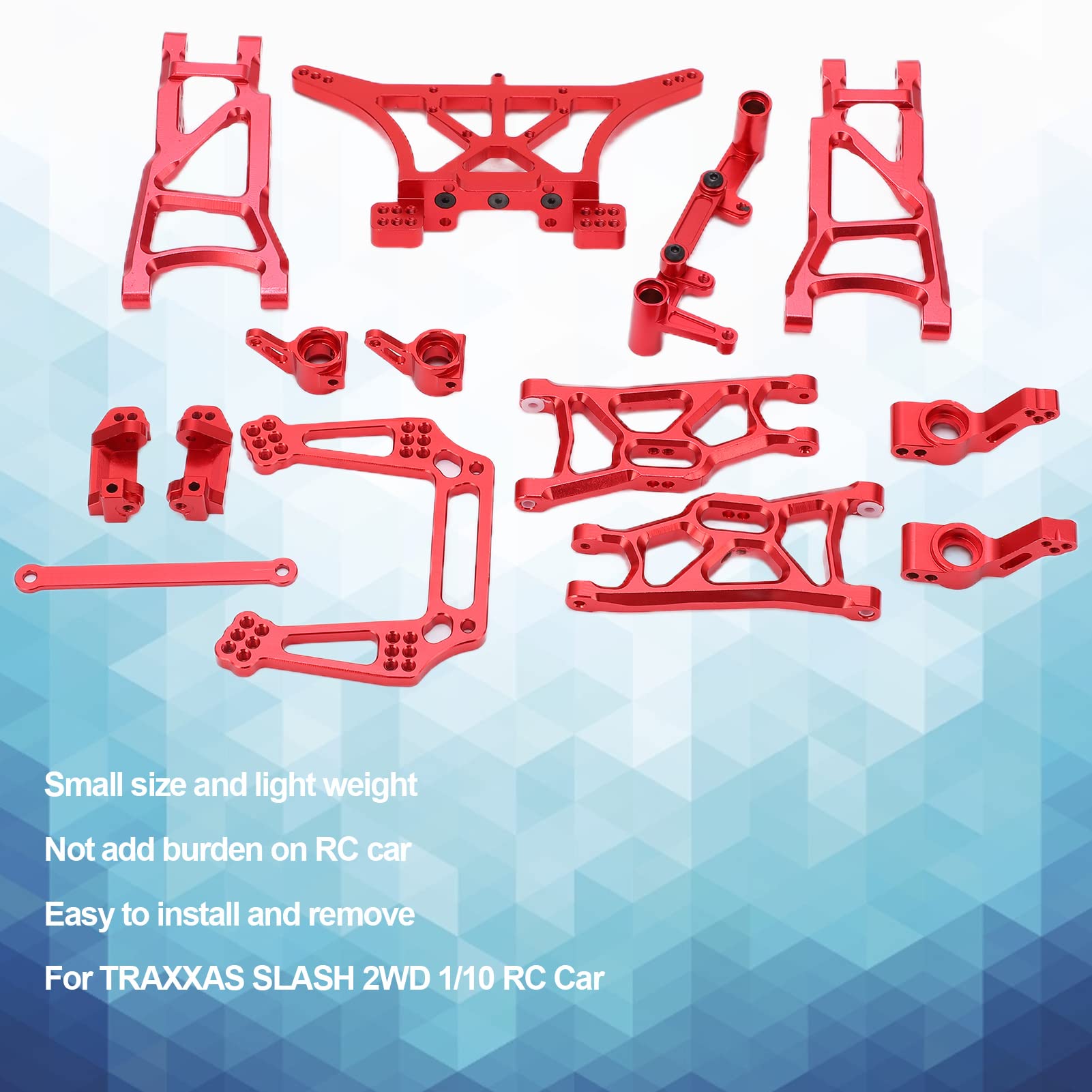 Metalowy Zestaw Upgrade do RC Car, Aluminum Alloy Steering Cup i