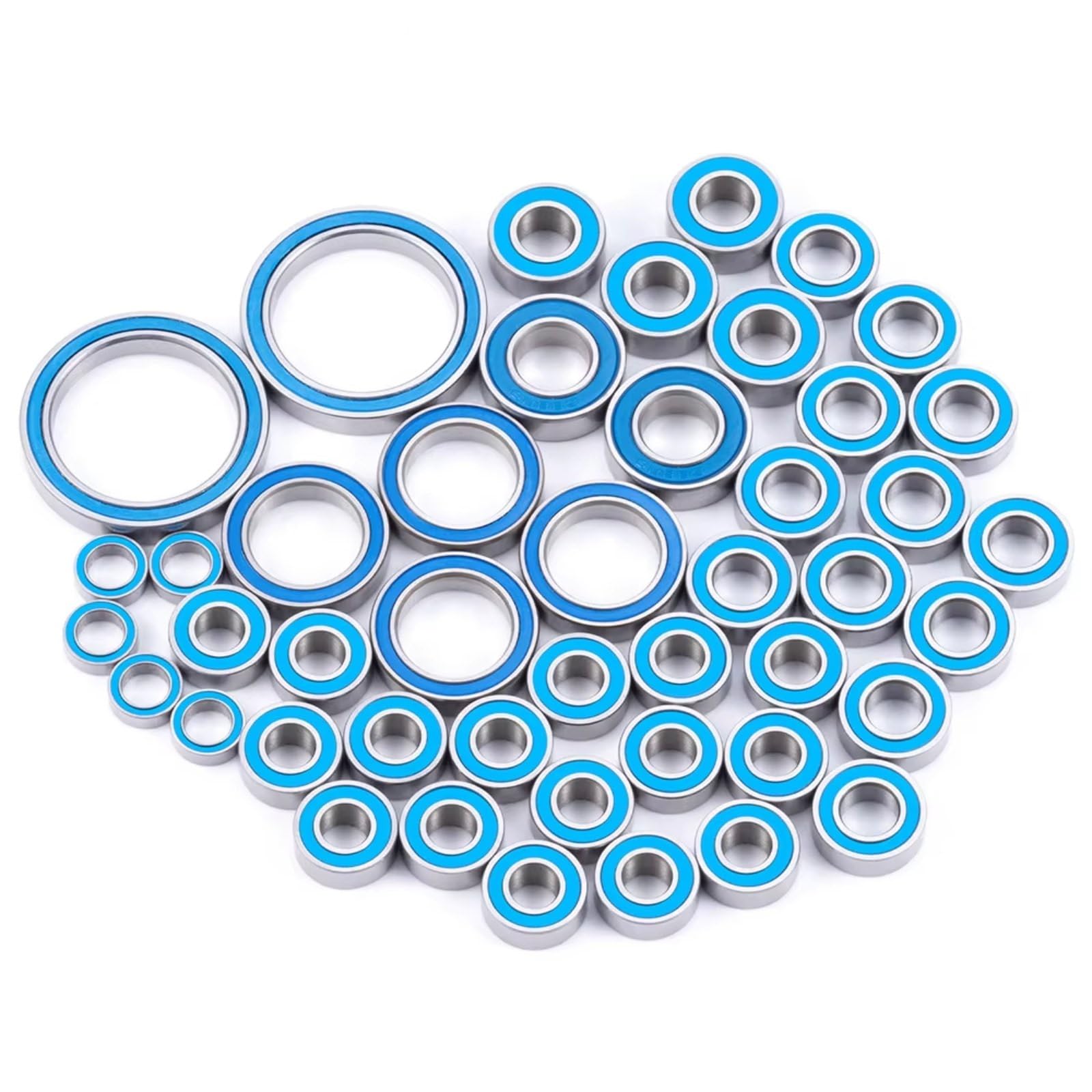 para Traxxas para Summit 1/10 45 Uds Kit Rodamientos Sellados Goma Modelo 56076 Piezas Mejora Accesorios Reemplazo Refacción Modificaciones Orugas Componentes Mejora RC