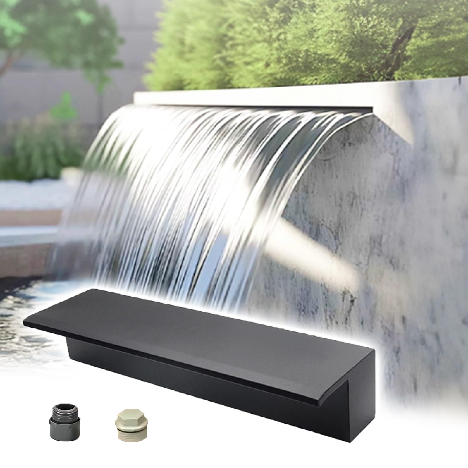Fontana da incasso per esterni per stagni e piscine, ideale per giardini e giardini