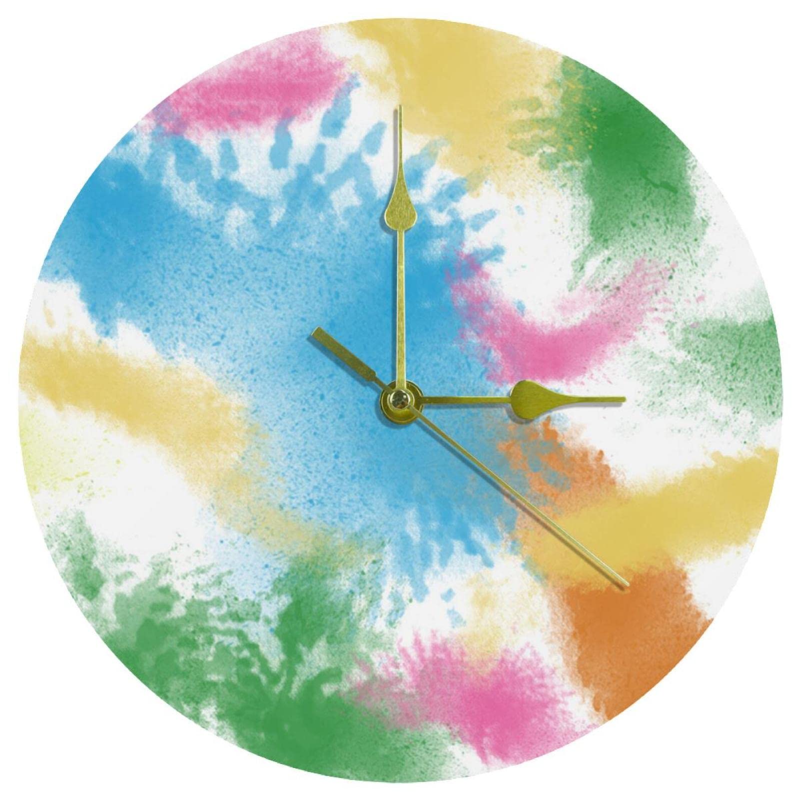 Horloge murale acrylique mouvement à quartz ronde pour décoration maison