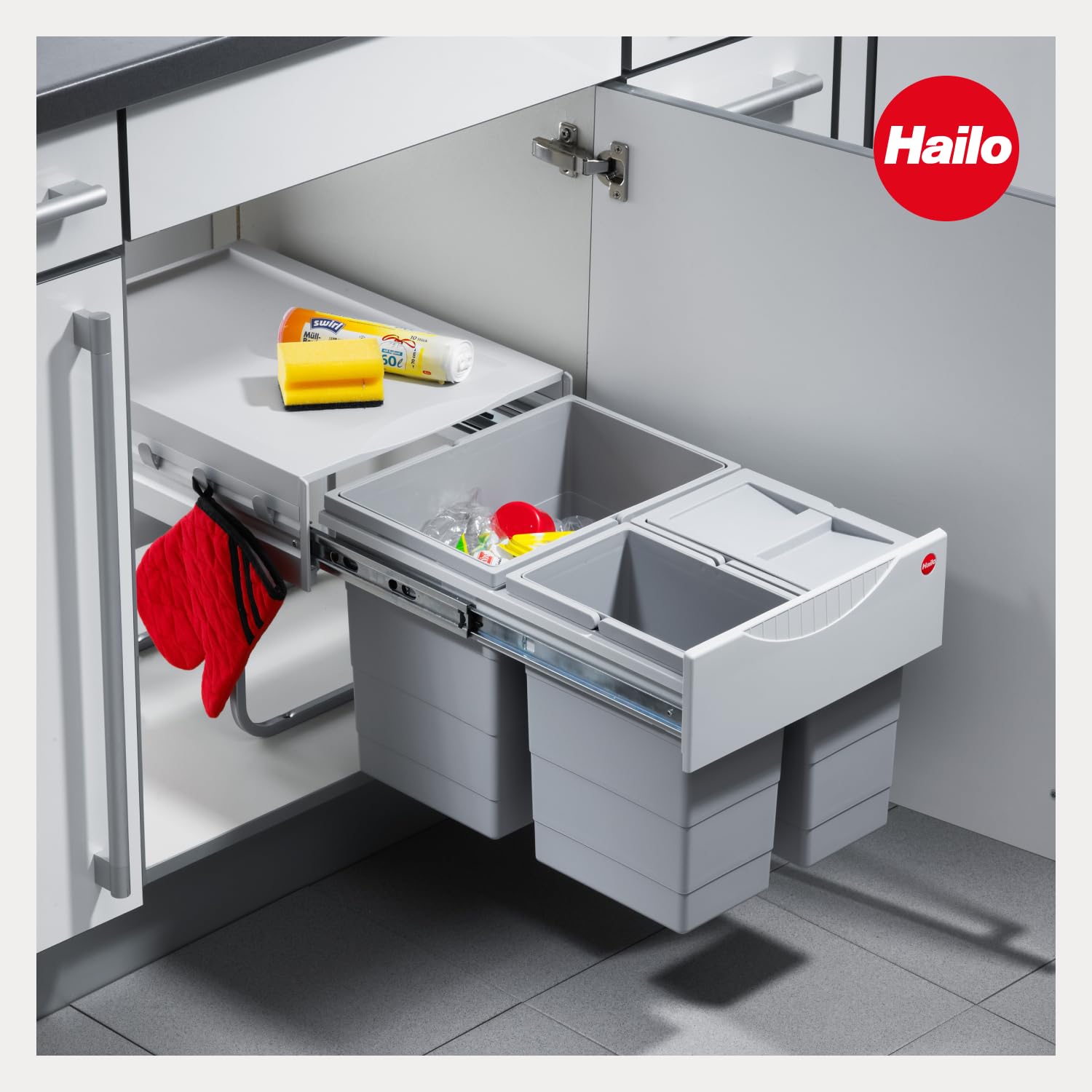 Hailo AS Raumspar Tandem 18/8,5/8,5/D - 3642131 Einbau Abfallsammler