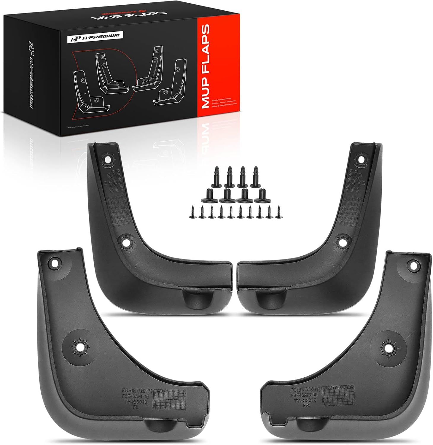 A-Premium Mud Flaps Compatible with Kia Cadenza 2017-2020