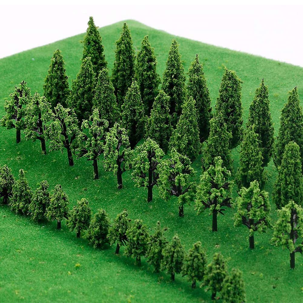 Buy Model Trees Miniature 50 PCS Miniature Trees for Models Miniature