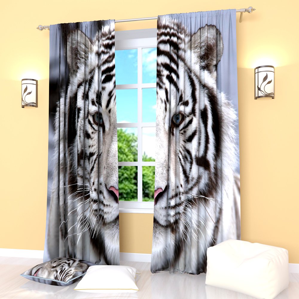 Tiger Print Curtains Curtains & Drapes 2023
