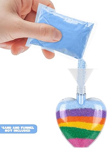 Miniatura 3 de Collares de corazón de arte de arena para el día de San Valentín, juego de 36 unidades, manualidades a granel para el día de San Valentín para niños