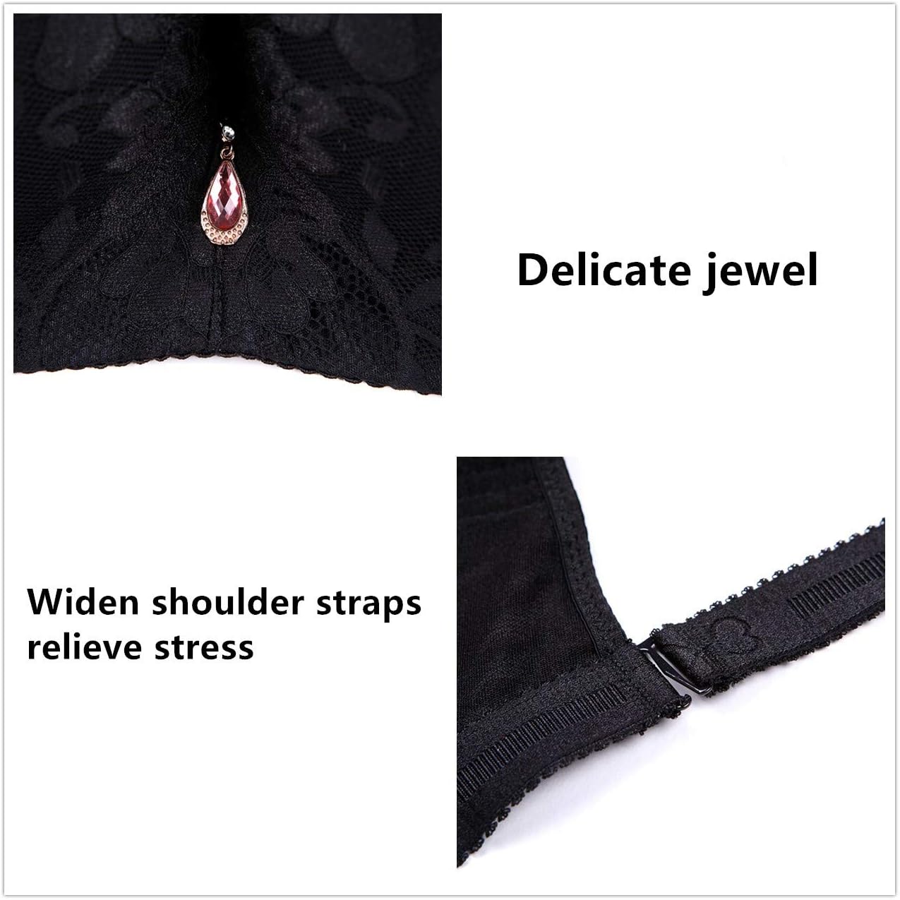 ESETAY Push up Bra for Women Plus Size Underwire Bra 32C-46DD - Image 6