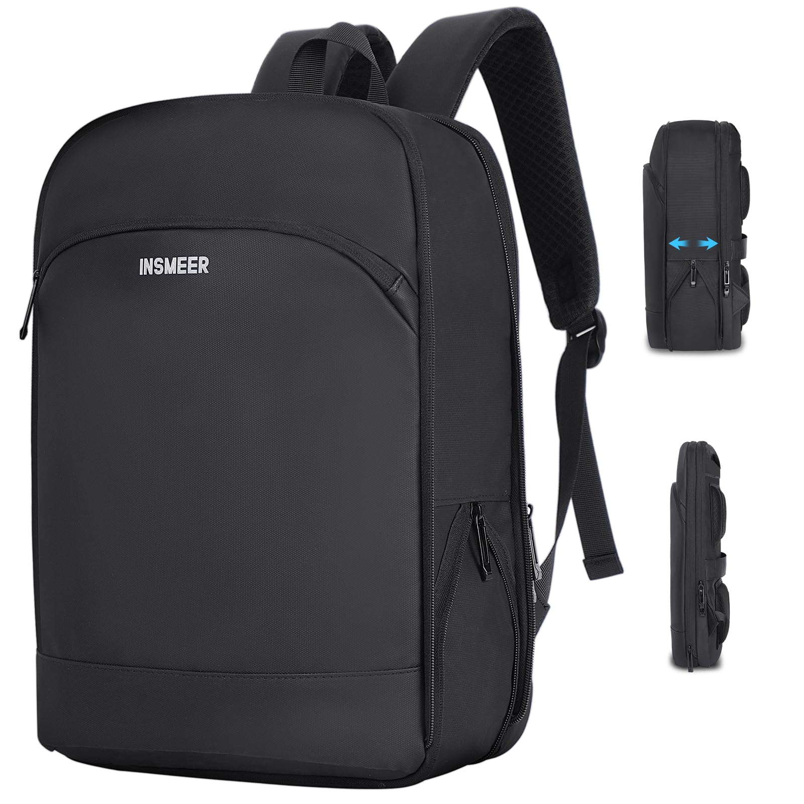 INSMEER Mochila Para Notebook Ultrafina,Mochila Executiva Expansível Para Masculina E