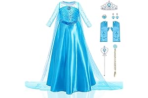 Woxvm Anna and Elsa Dresses For Girls