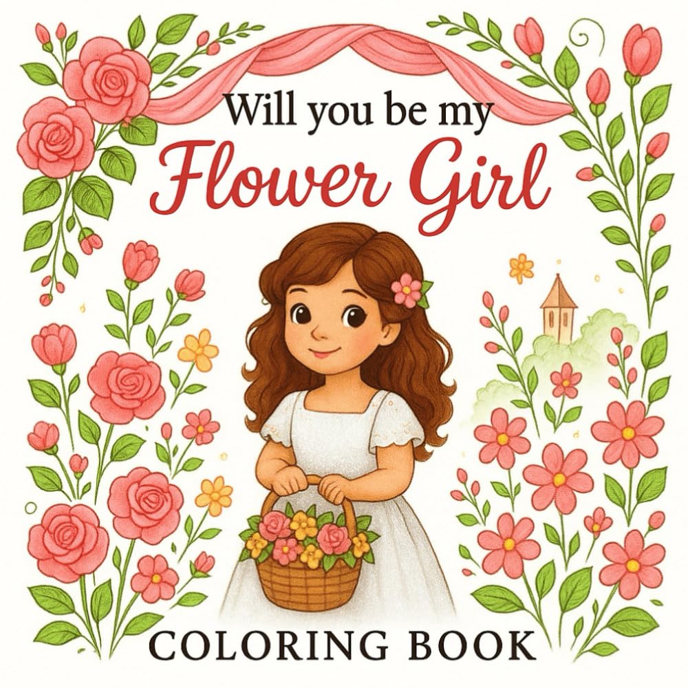 Will You Be My Flower Girl Coloring Book: Flower Girl Coloring Book Wedding