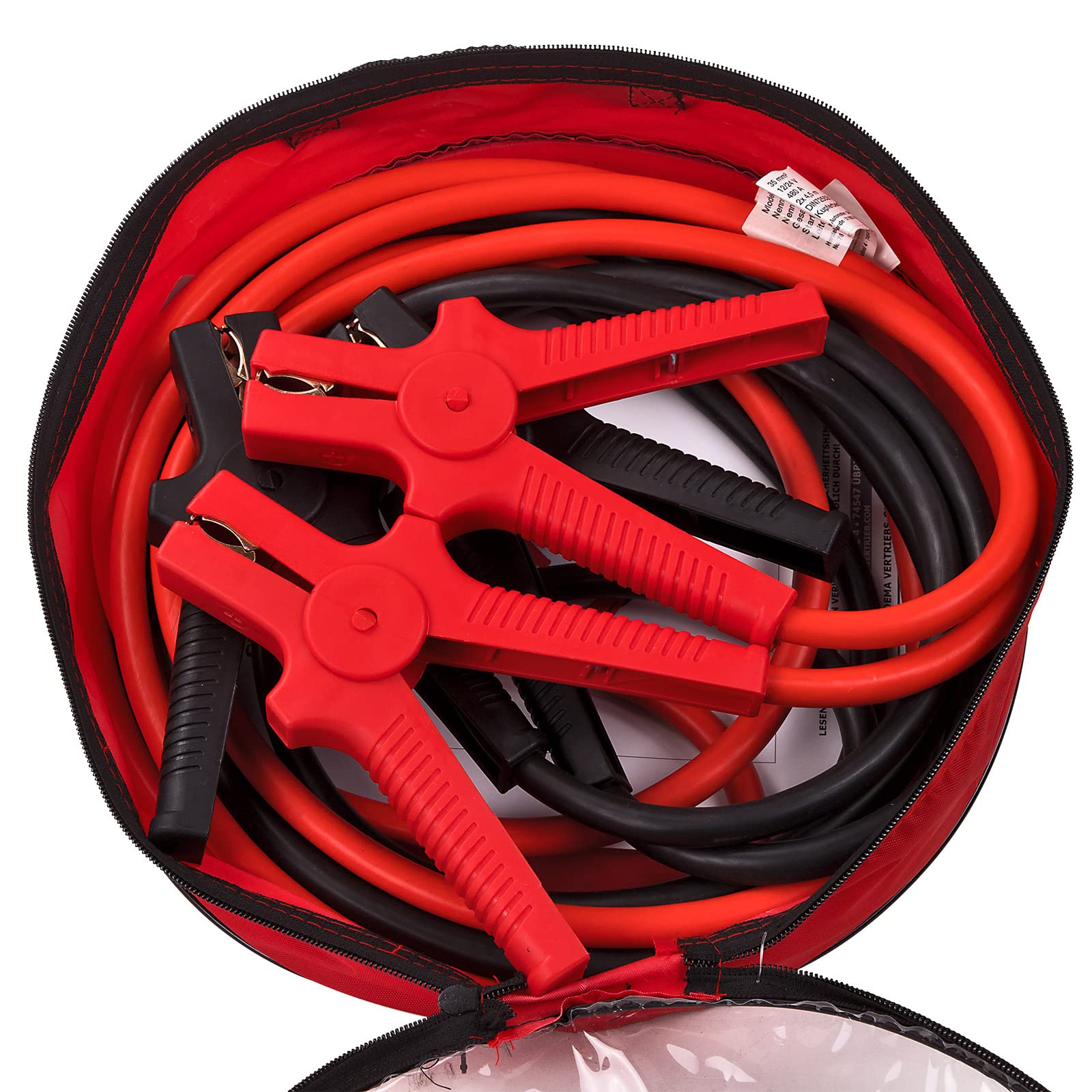 DEMA Starthilfekabel 35 mm² / 4,5 m – Überbrückungskabel, Starterkabel – robust, langlebig, sicher – für KFZ, PKW, Auto, Starthilfe, Werkstatt, Pannenhilfe, Batterie