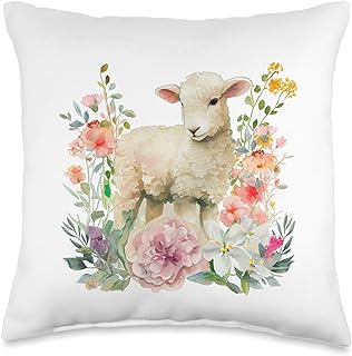Easter Lamb of God Throw Pillow