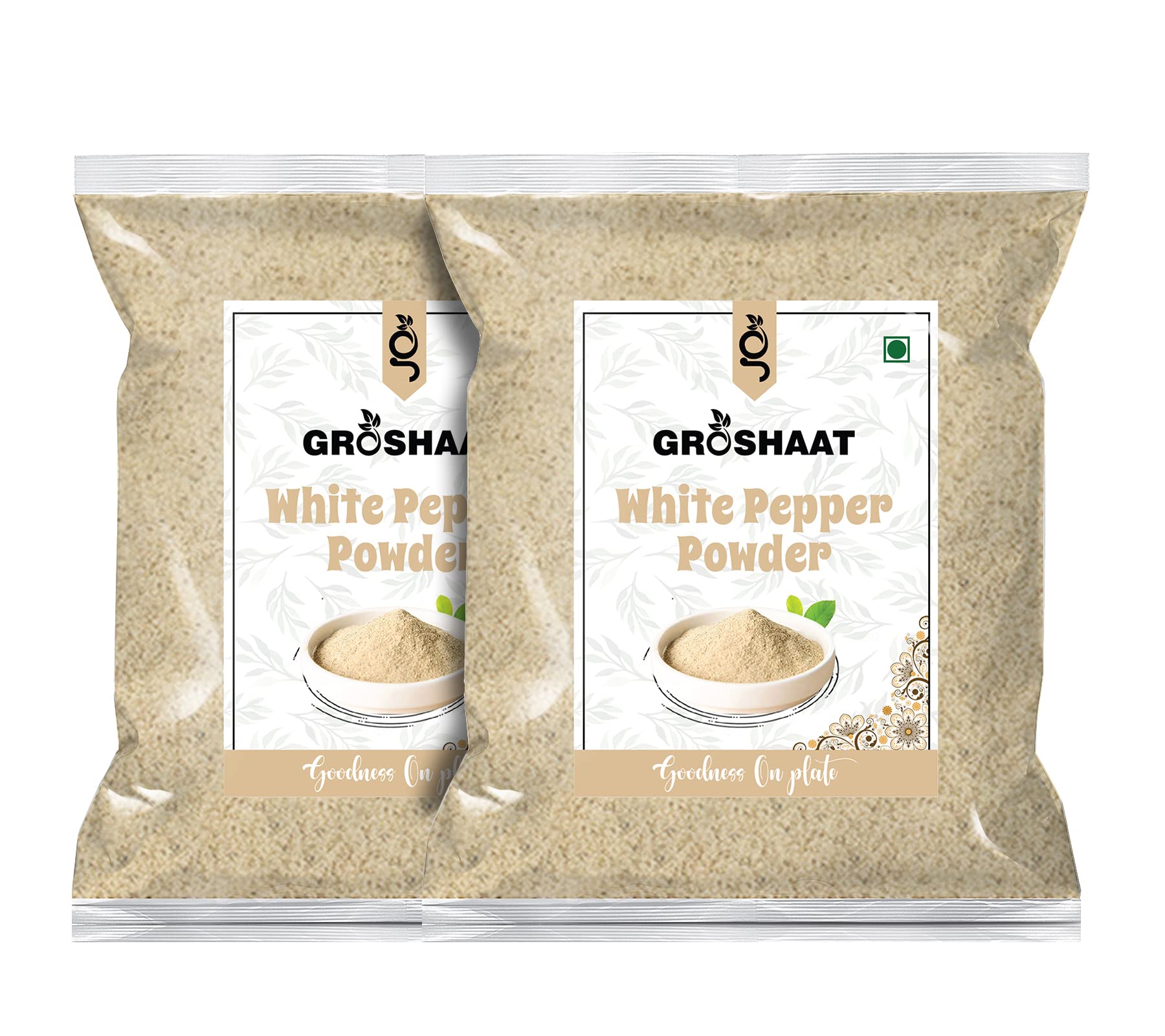Groshaat Hand Beaten White Pepper Powder -200gm Each (Pack Of 2) 400Gm (B0BH7VX92Q) Amazon Price History, Amazon Price Tracker