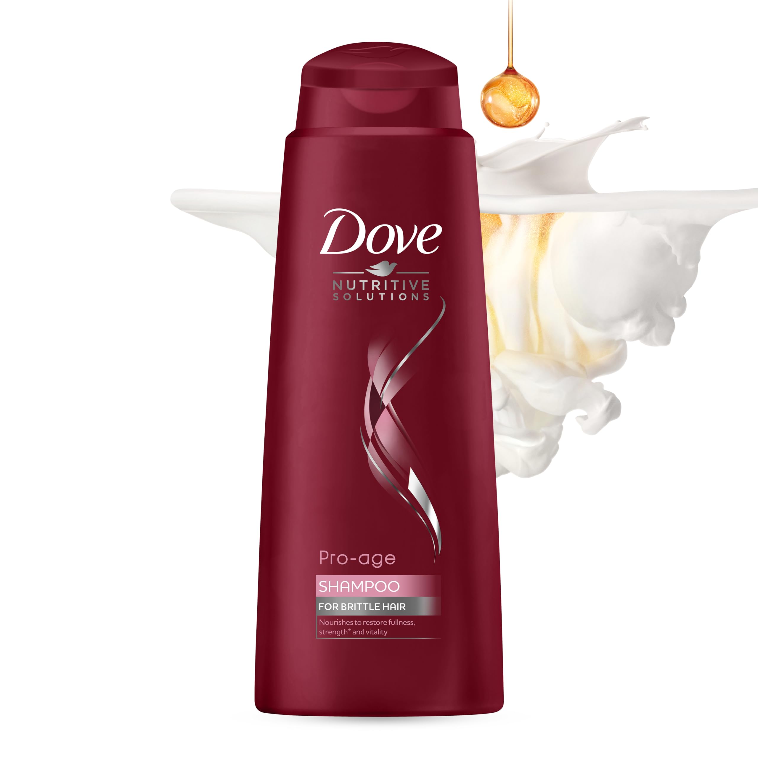 Dove Pro Age Shampooing nettoyant et vitalisant pour homme et femme Nourrit et hydrate les cheveux, adoucit et nettoie tous les styles de cheveux et les couleurs, lot en vrac (6 x 400 ml)
