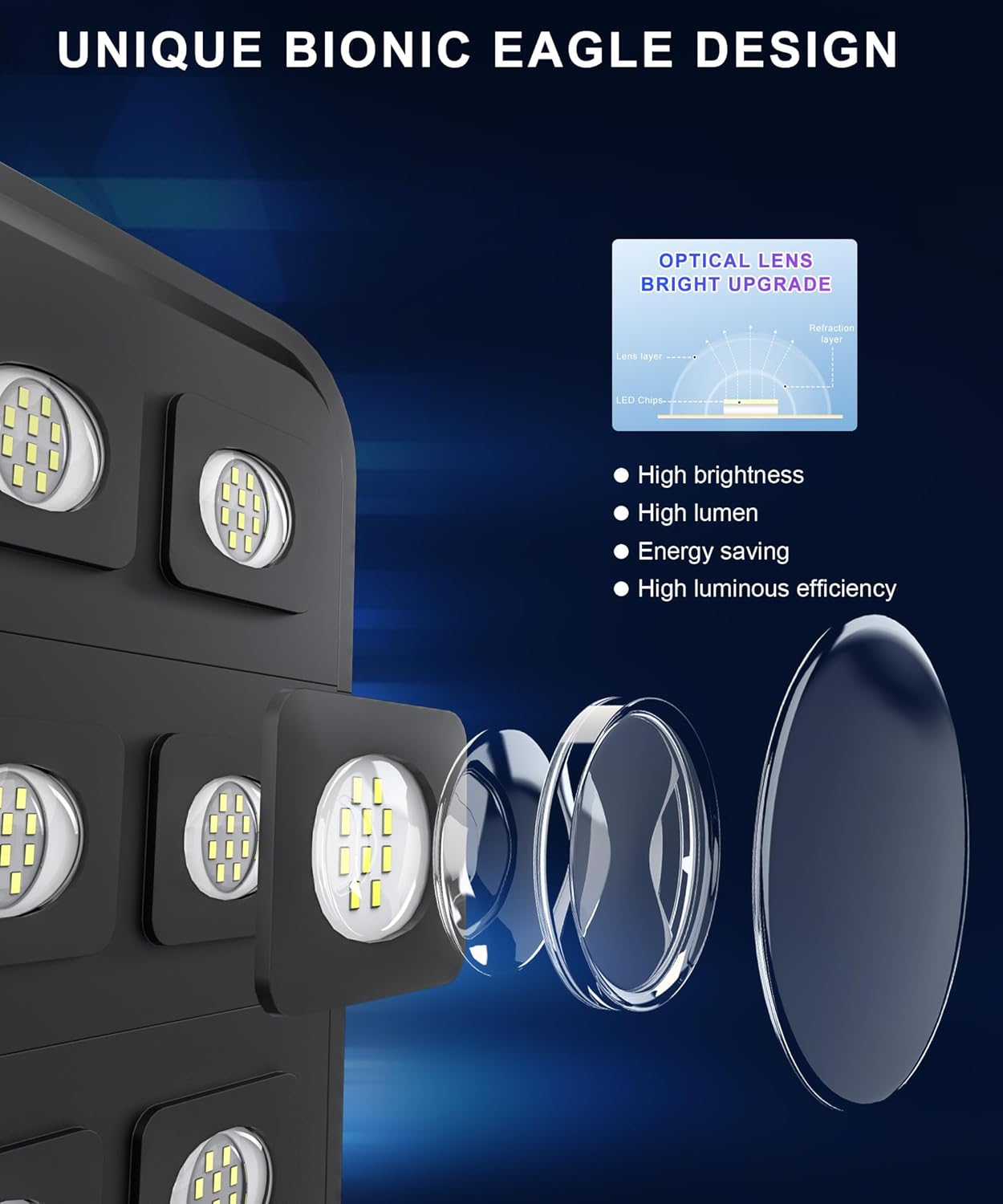 JAYNLT X-13000W Solar Street Lights Outdoor, Ultra-Large 6500K Commercial Parking Lot Lights Dusk to Dawn,IP67 Waterproof Solar Power Flood Security Light for Playground,Road - Image 6