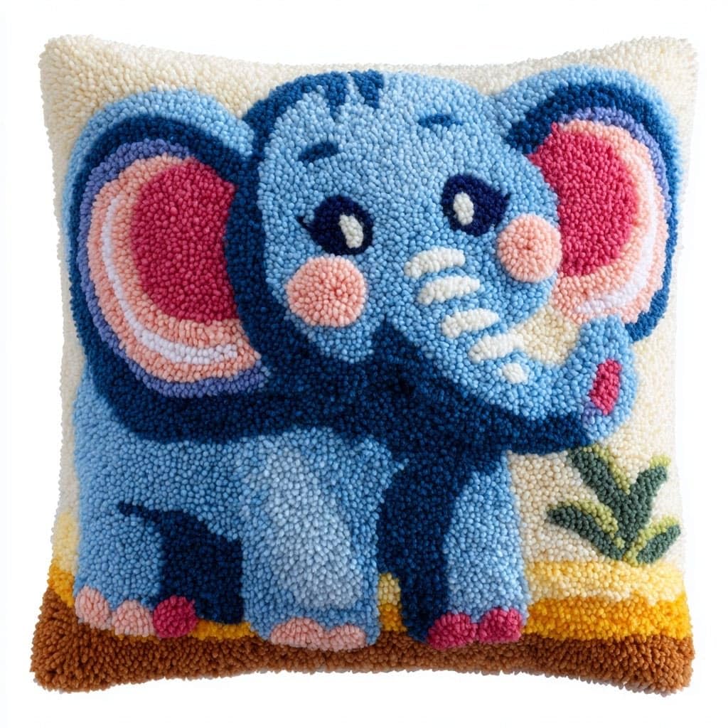 Henypt DIY Latch Hook Kitsfor Beginners, Elephant