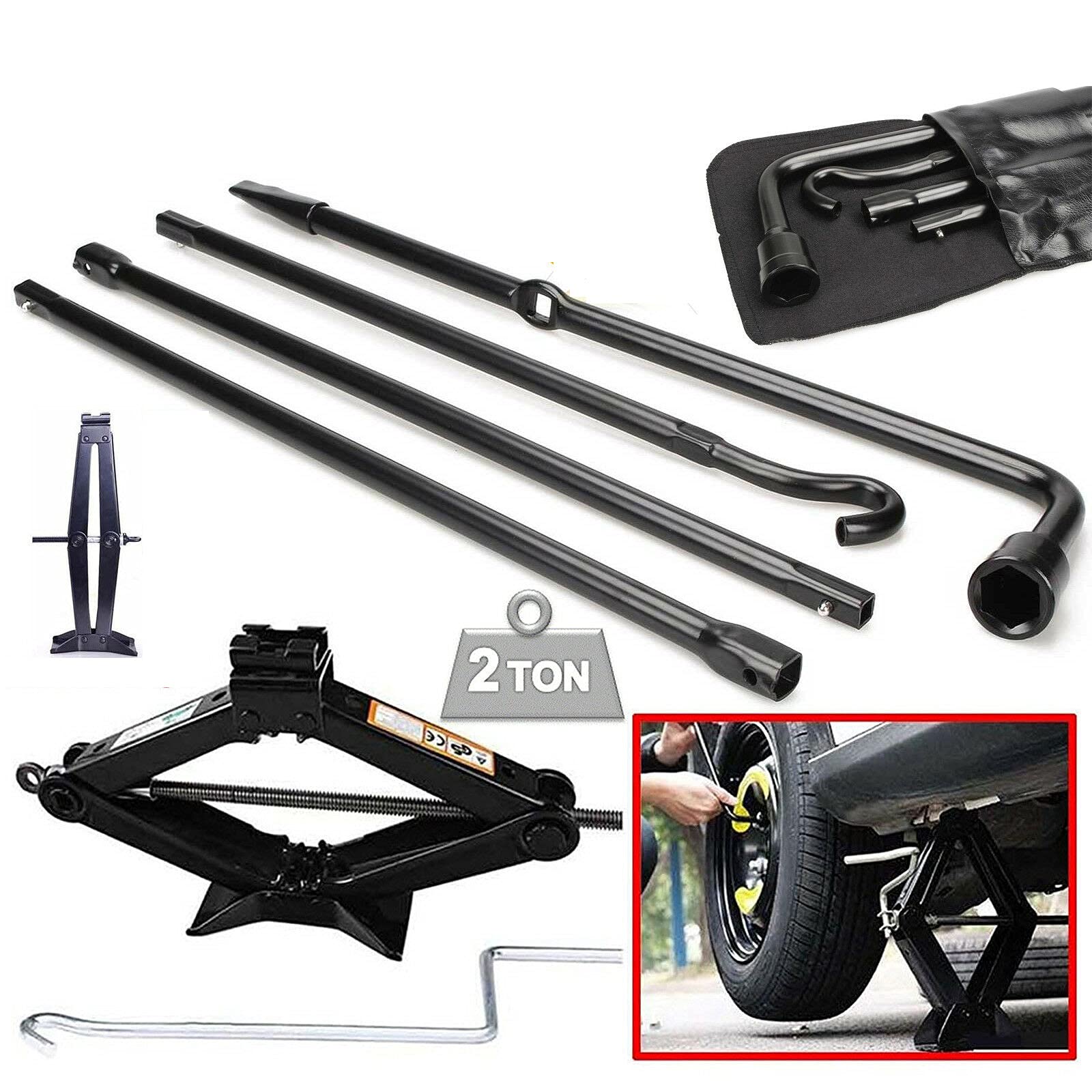 Spare Tire Tool 2004-2014 F150 Lug Wrench Extension Iron Replacement New Bag Kit