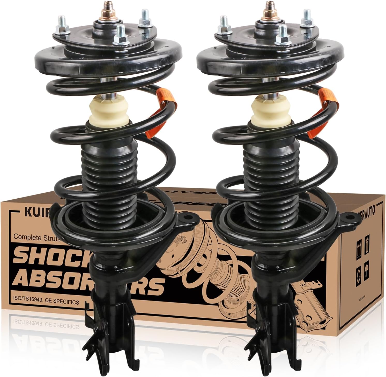 171433 171434 Front Complete Strut Assemblies Compatible for 2001-2005 Honda Civic Compatible for 2001-2003 Acura EL Shock Absorbers w/Coil Spring(Set of 2)
