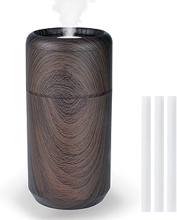 YAHUP Humidifier Portable Mini Humidifier, 350ml Personal Small Cool Mist Humidifier with Colorful Cycling Light, Ultra Quiet Air Humidifiers for Baby Bedroom Car, 2 Mist Modes and Auto Shut-Off