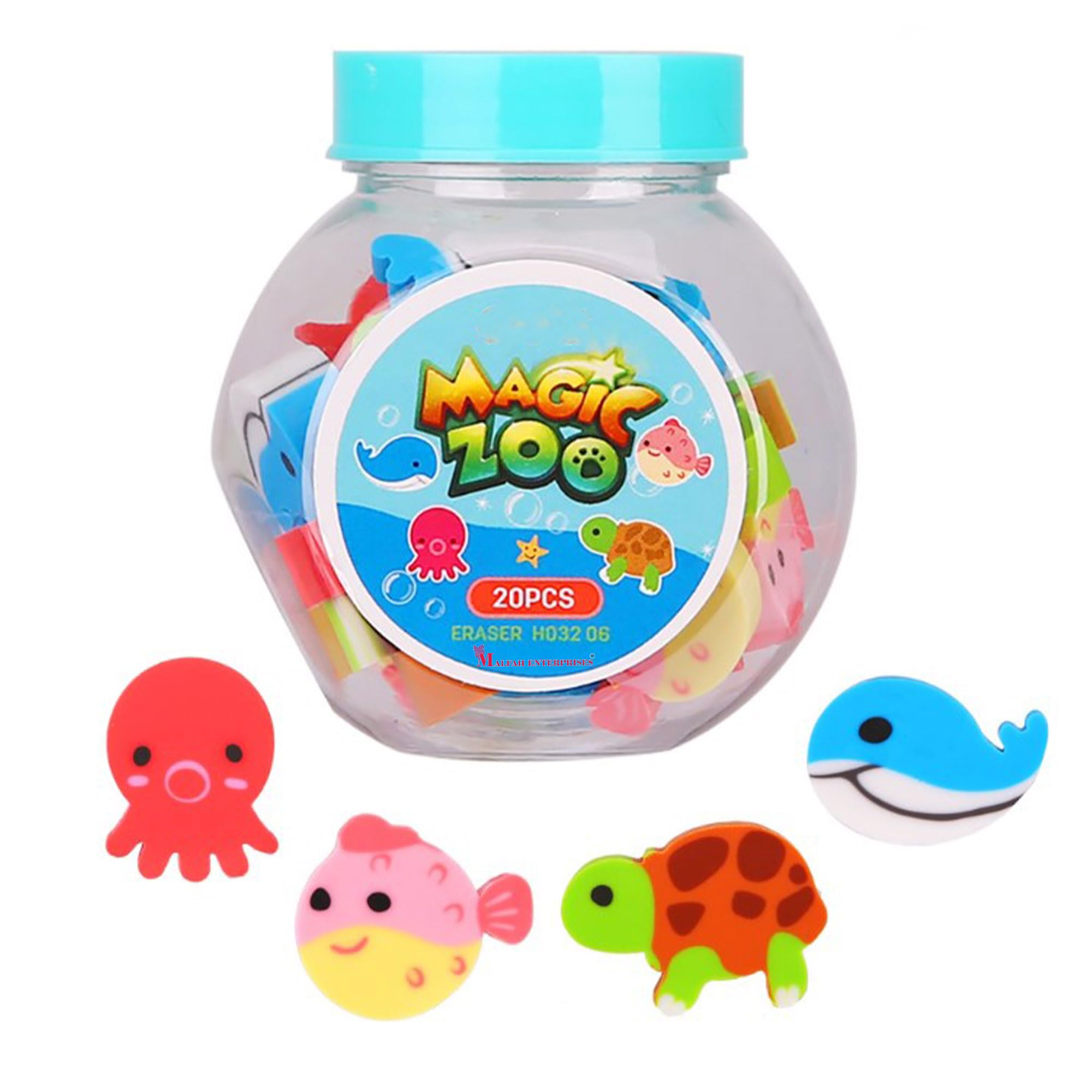 Malfah Eraser for Kids Different Shapes - School Stationary Kit for Kids/Animal Theme Erasers, Birthday Return Gift for Boys, Girls, Kids H03206 (B0BMVHM91P) Amazon Price History, Amazon Price Tracker