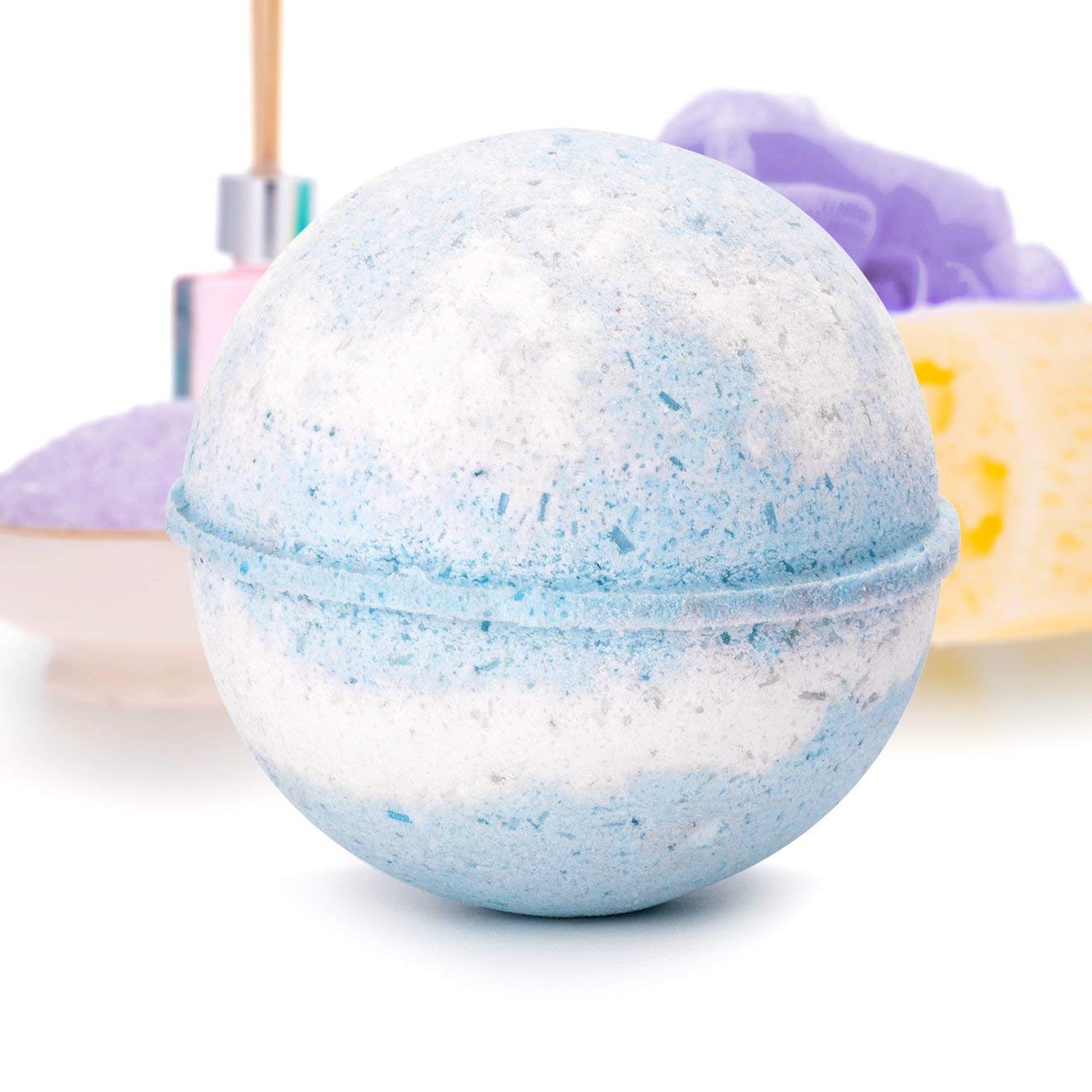 Bauble Bomb's Jewelry Surprise Deluxe X Large 9 oz Bath Bombs Fizzies Made in USA, Cruelty Free! (Cotton Blossom, 8)