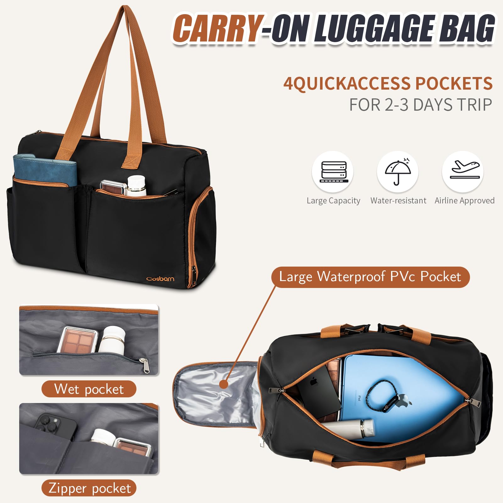 Juego de Equipaje de 5 Piezas con Ruedas, Juegos de Maletas duras de ABS con Cerradura TSA, Equipaje de Mano, Equipaje a Cuadros y Maleta Grande, Maleta de Viaje Ligera y Duradera para Hombres y