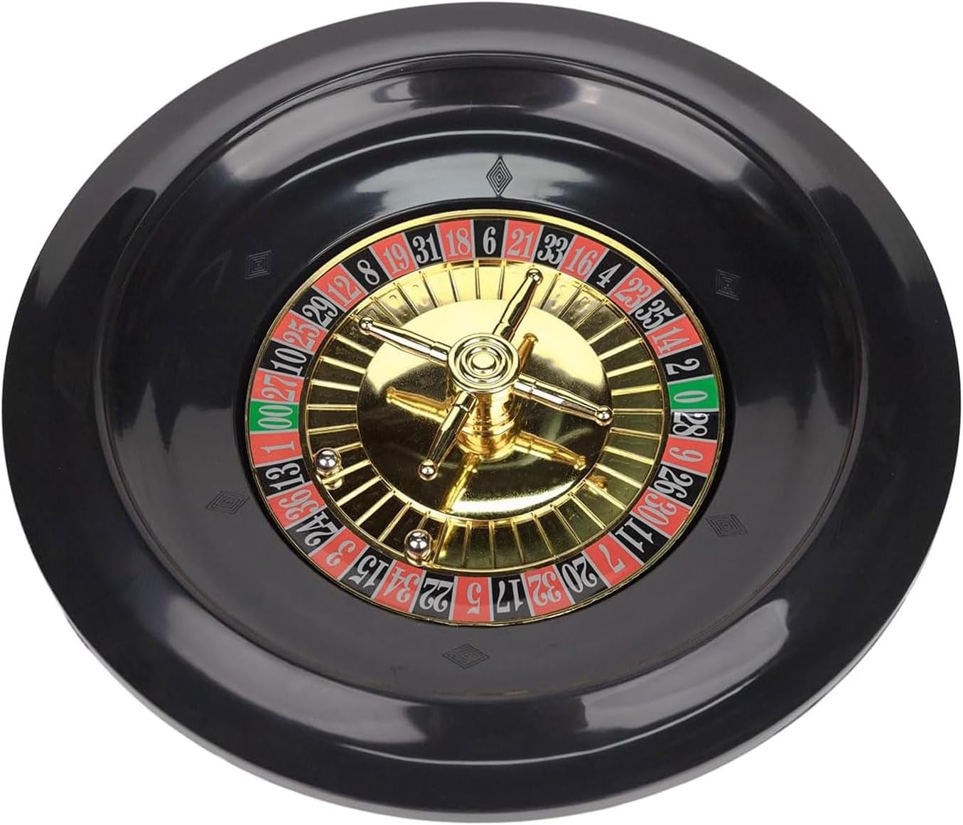 GeRRiT Roulette Sets 10-Inch Plastic Russian Roulette Macau Roulette 37 Number Single 0 Turntable Gaming Props for Game Night Party Games