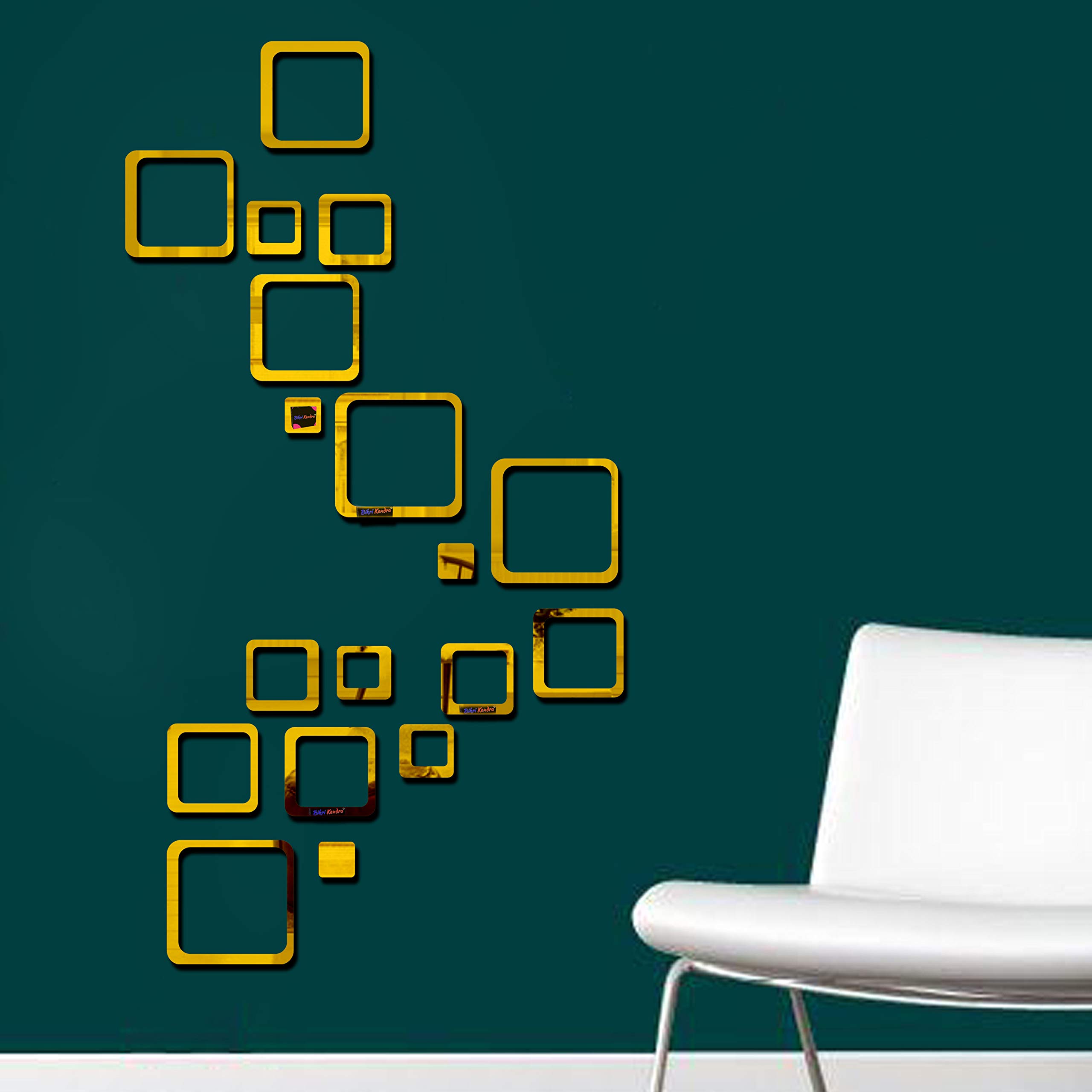 Golden Mirror Stickers - Decorate Your Walls -2