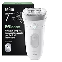 Braun Silk-Épil 7 Epilatore Elettrico Donna con Testina Ampia per Una Facile Rimozione dei Peli