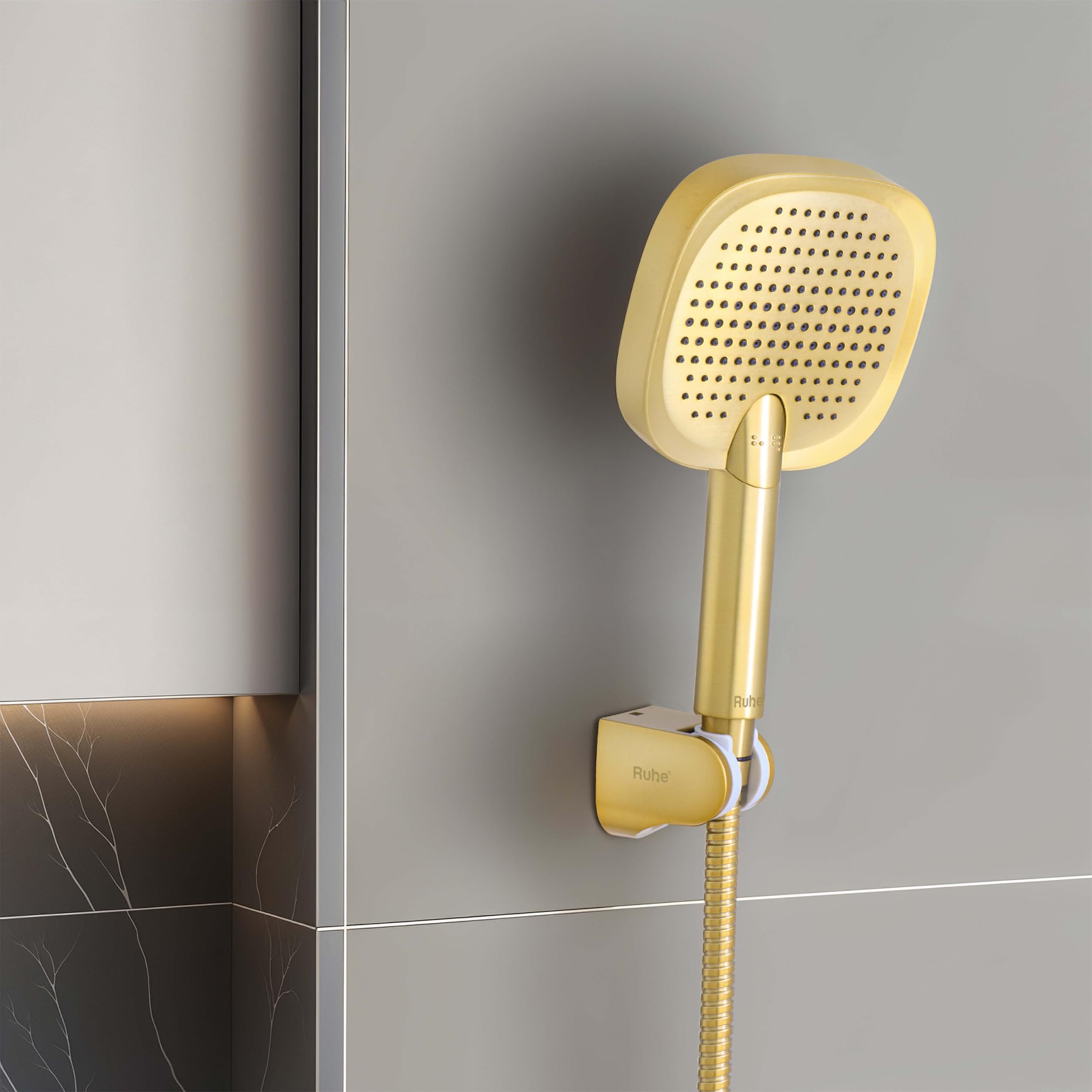 Ruhe Apex Handheld Shower - Brushed Gold -1