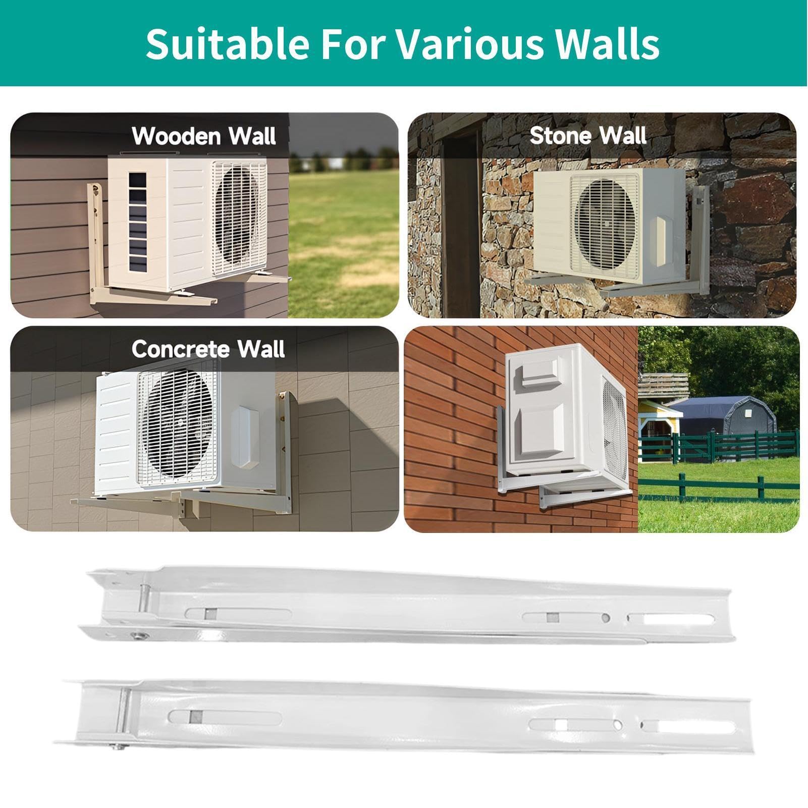 Di Montaggio A Parete Da Mini Split Supporto per Unità Esterna del | Supporto Mini Split 35 x 45 cm per Esterno, Casa, Appartamento e Residenza