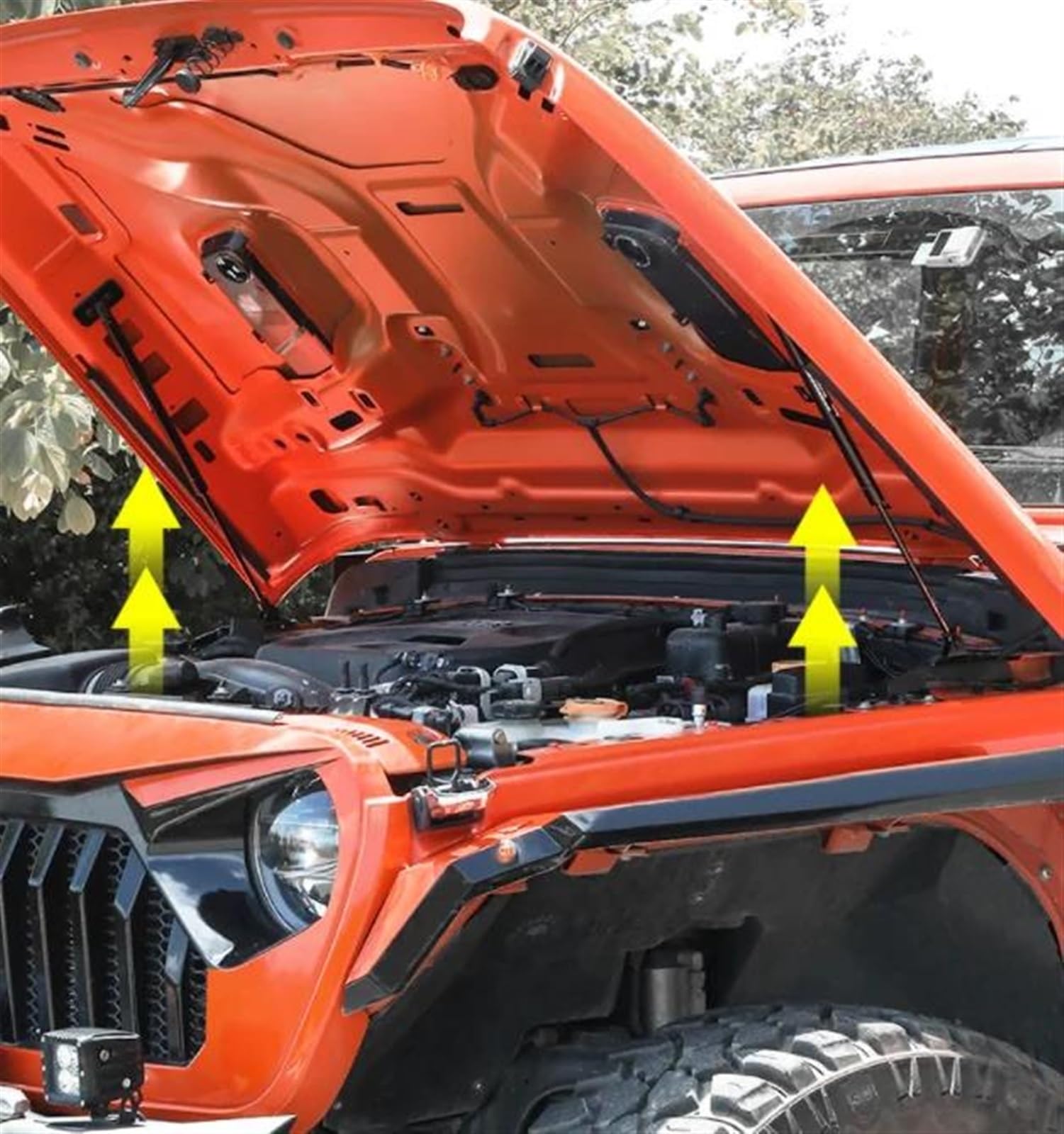 ボンネットフード ガスダンパー JEEP JL ラングラー、グラディエーター Amazon.co.jp: ボンネットフードダンパー ために ために ラングラー JL