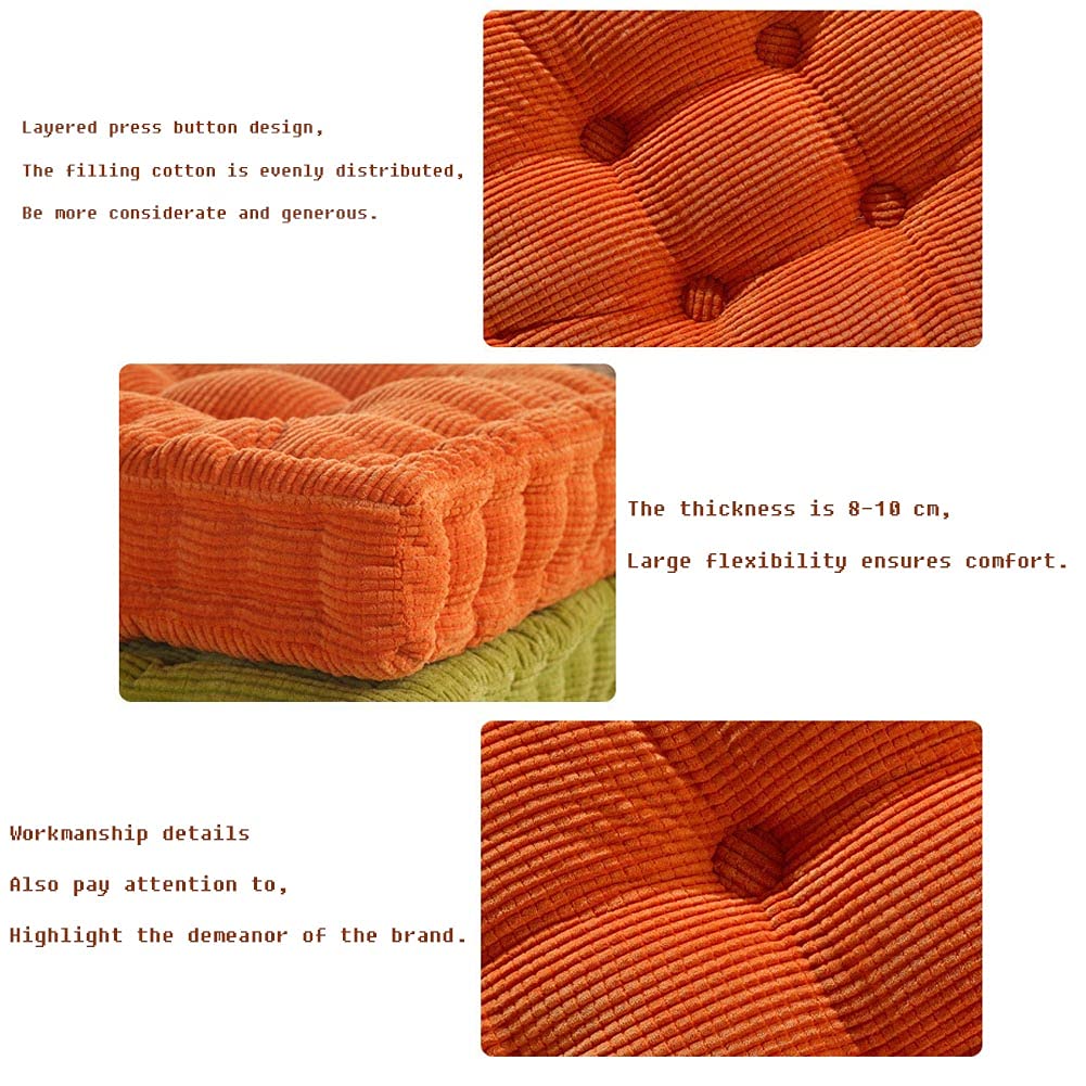 Sitzerhöhung für Esszimmerstuhl, verdicktes Polyester, Perlen-Baumwollpolster, weich und atmungsaktiv, für Büro, Küche, Schlafzimmer, 38 x 38 cm