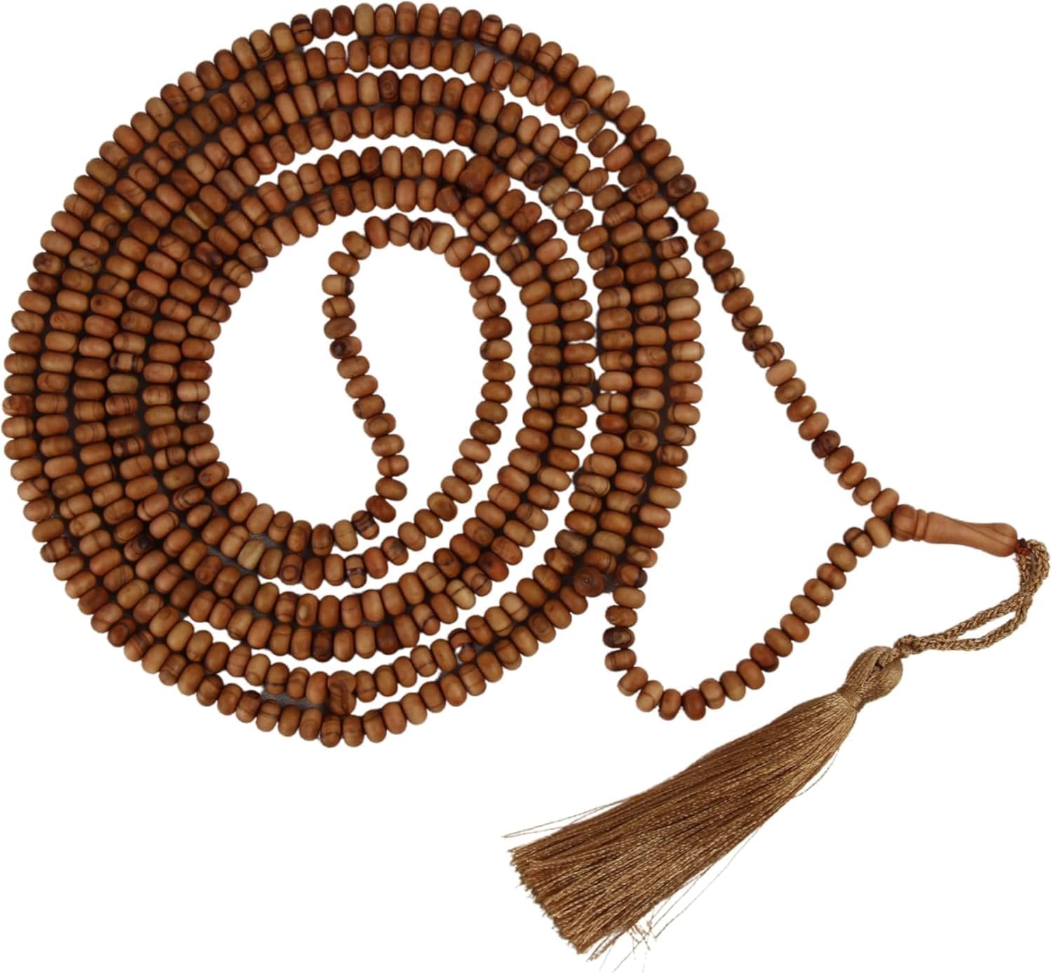 500 Beaded Olive Wood Tasbih Tasbeeh Misbaha Islamic Gift Tasbih Prayer Beads Tesbih 4.5x6.5 mm for Dhikr