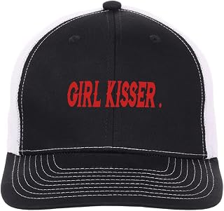 Girl Kisser Hat for Mens Vintage Washed Baseball Caps Funny Gifts