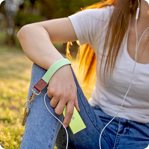 Miniatura 4 de SENLLY Cordón de pulsera, soporte elástico para llavero, diseño elástico original anticaída