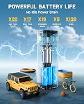 Fanttik X10 Cross Tire Inflator Portable Air Compressor, Fast Inflation/Deflation Air Pump, 150PSI Cordless Inflator with Light and Power Bank, Ideal for Car, Bike, Air Mattress, Kayak, Swimming Ring