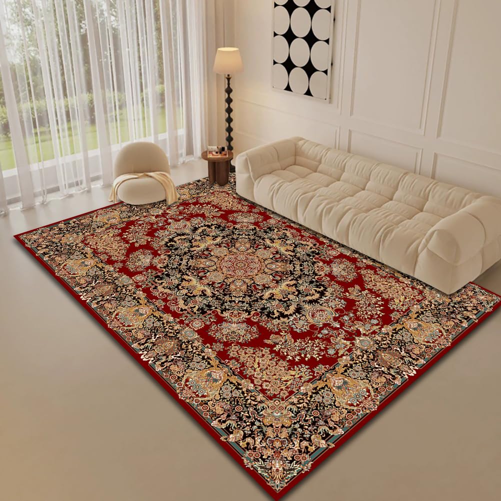 Moquette pour chambre et salon rouge style traditionnel
