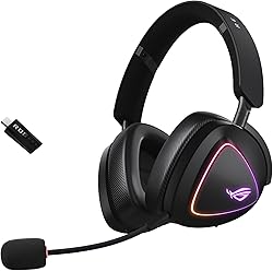ASUS ROG Delta II Wireless Gaming Headset (50mm Titanium …