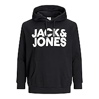 JACK&JONES PLUS Men's JJECORP Logo Sweat Hood NOOS PS Hooded Sweatshirt