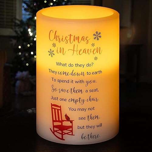 Miniatura 7 de Vela conmemorativa sin llama, luz LED de cera real con temporizador, regalo de condolencia, regalos de duelo por la pérdida de un ser querido,