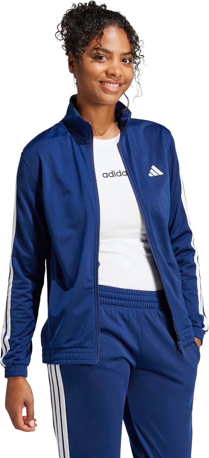adidas womens Tricot 3-stripes Track Top - Image 2