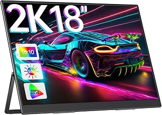 Cocopar 18 inch 2.5K 2560×1600 16:10 60Hz 72% NTSC USB-C HDMI Portable Monitor for Laptop MacBook PS4/5, Travel Monitor wi... Price In India
