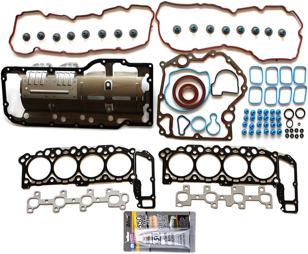 95-3613VR,260-1969 Engine Cylinder Head Gasket Sets Replacement for Chrysler for Aspen Limited 4.7L Sport Utility 2007 for Dodge for Dakota Laramie 4.7L Extended Cab Pickup 2005-2007