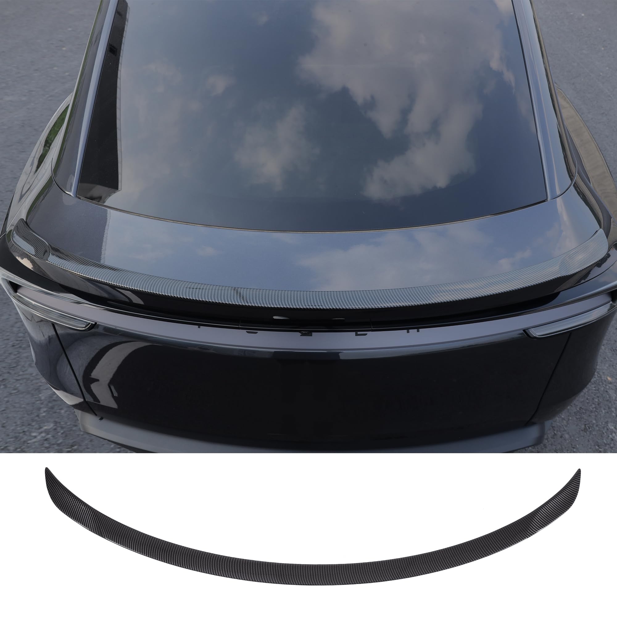 Arcoche Spoiler for Tesla Model Y Juniper 2025 2026, Heckspoiler für Tesla Model Y Juniper 2025 2026, Heckspoiler flügel Performance Heckklappe Heckdeckel, Not for Model Y Standard & Performance